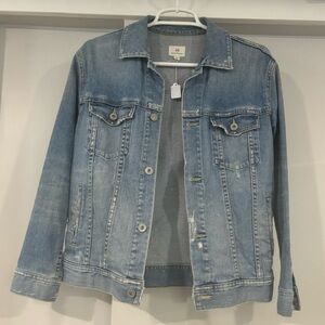 AG distressed denim jacket